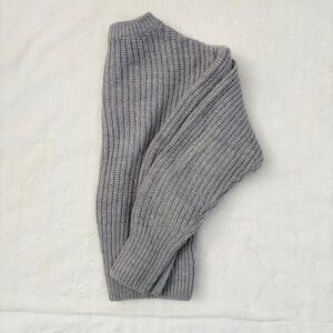 Cozy Gray Women's Crew Neck Sweater